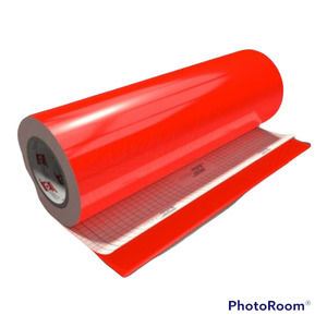 Oracal Fluorescent Red Orange 6510 Yard Vinyl Sticker Decal Cricut 12" x 1 Yard